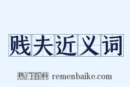贱夫近义词是什么意思的图片